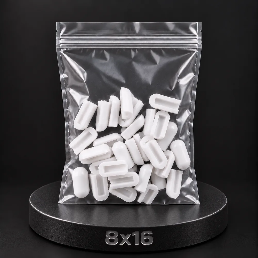 Заглушка для тонкого неона NEONTHIN-12-ZAGLUSHKA-8X16-SILICONE-MEN (Белая)
