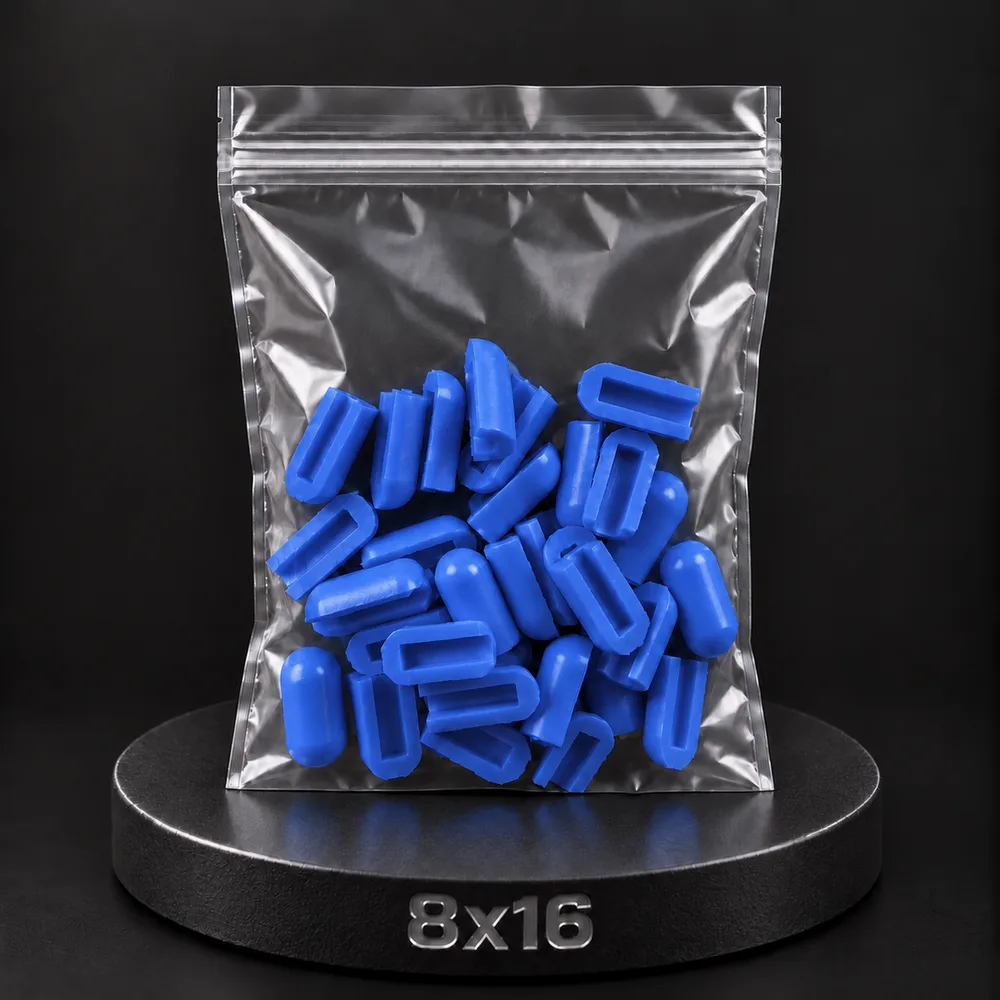 Заглушка для тонкого неона NEONTHIN-12-ZAGLUSHKA-8X16-SILICONE-MEN (Синяя)
