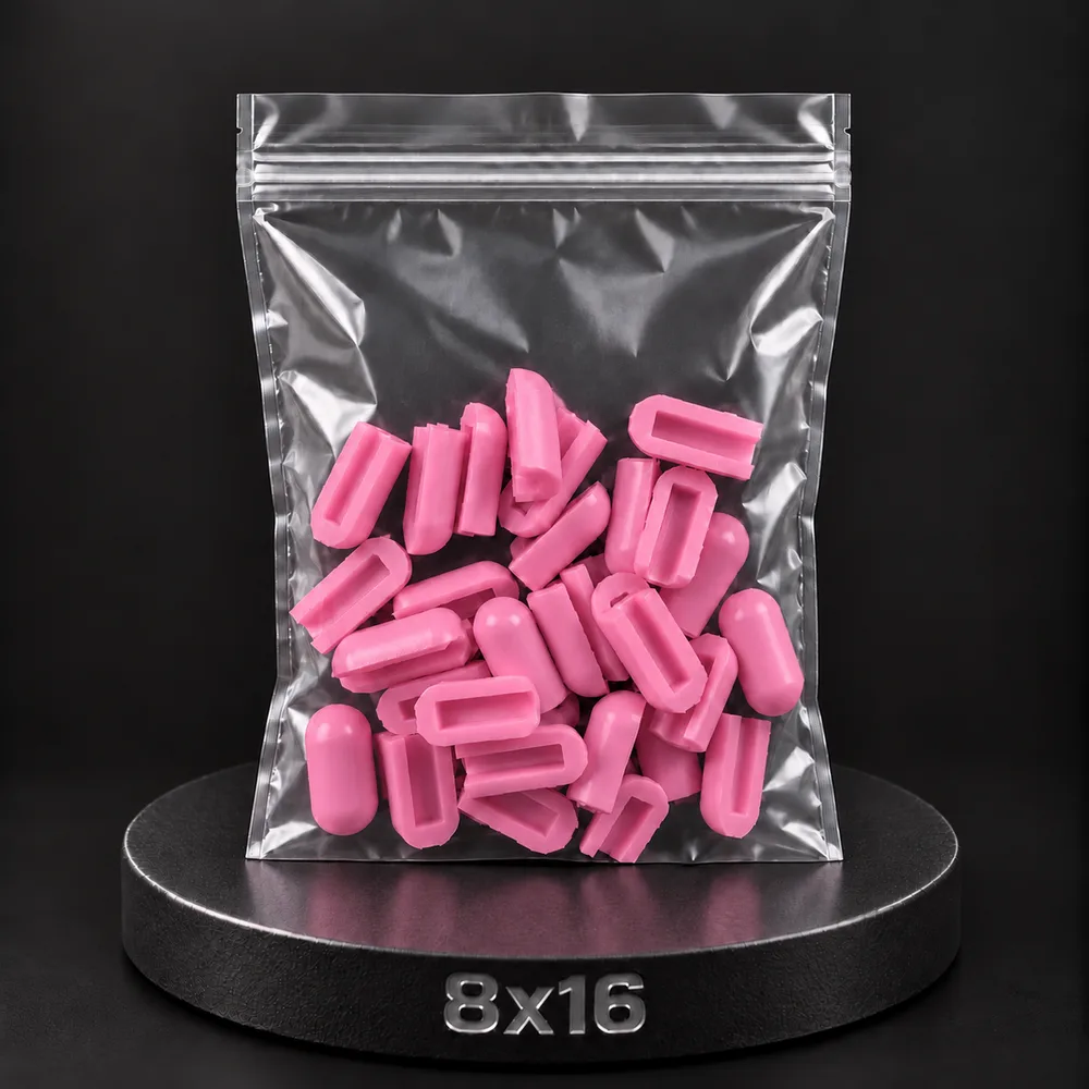 Заглушка для тонкого неона NEONTHIN-12-ZAGLUSHKA-8X16-SILICONE-MEN (Розовая)