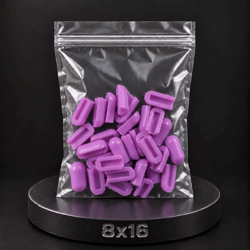 Заглушка для тонкого неона NEONTHIN-12-ZAGLUSHKA-8X16-SILICONE-MEN (Фиолетовая)