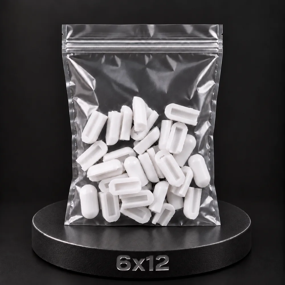 Заглушка для тонкого неона NEONTHIN-12-ZAGLUSHKA-6X12-SILICONE-MEN (Белая)