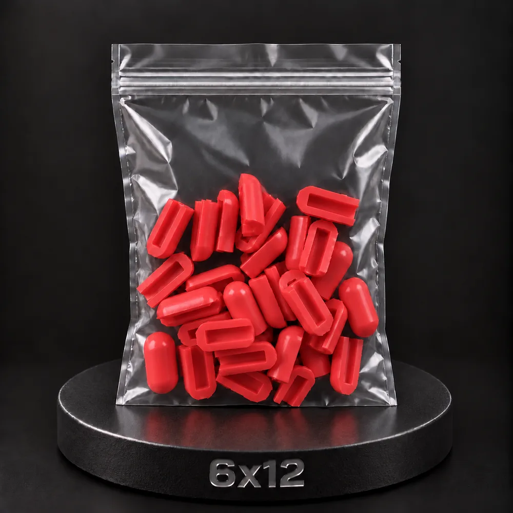 Заглушка для тонкого неона NEONTHIN-12-ZAGLUSHKA-6X12-SILICONE-MEN (Красная)