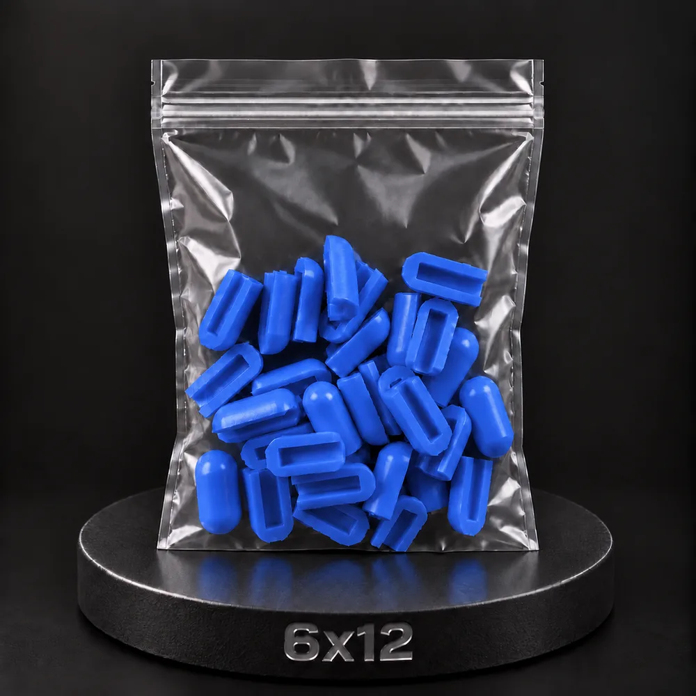 Заглушка для тонкого неона NEONTHIN-12-ZAGLUSHKA-6X12-SILICONE-MEN (Синяя)
