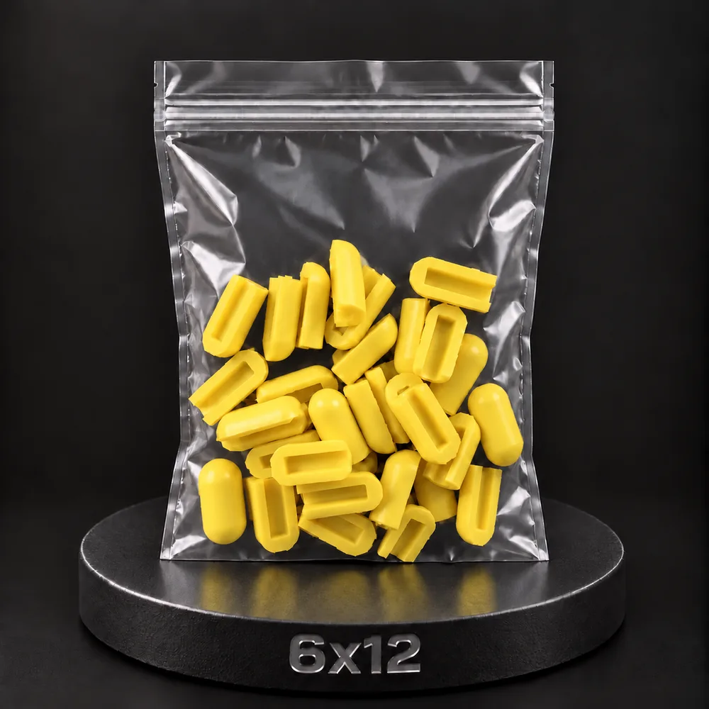 Заглушка для тонкого неона NEONTHIN-12-ZAGLUSHKA-6X12-SILICONE-MEN (Желтая)