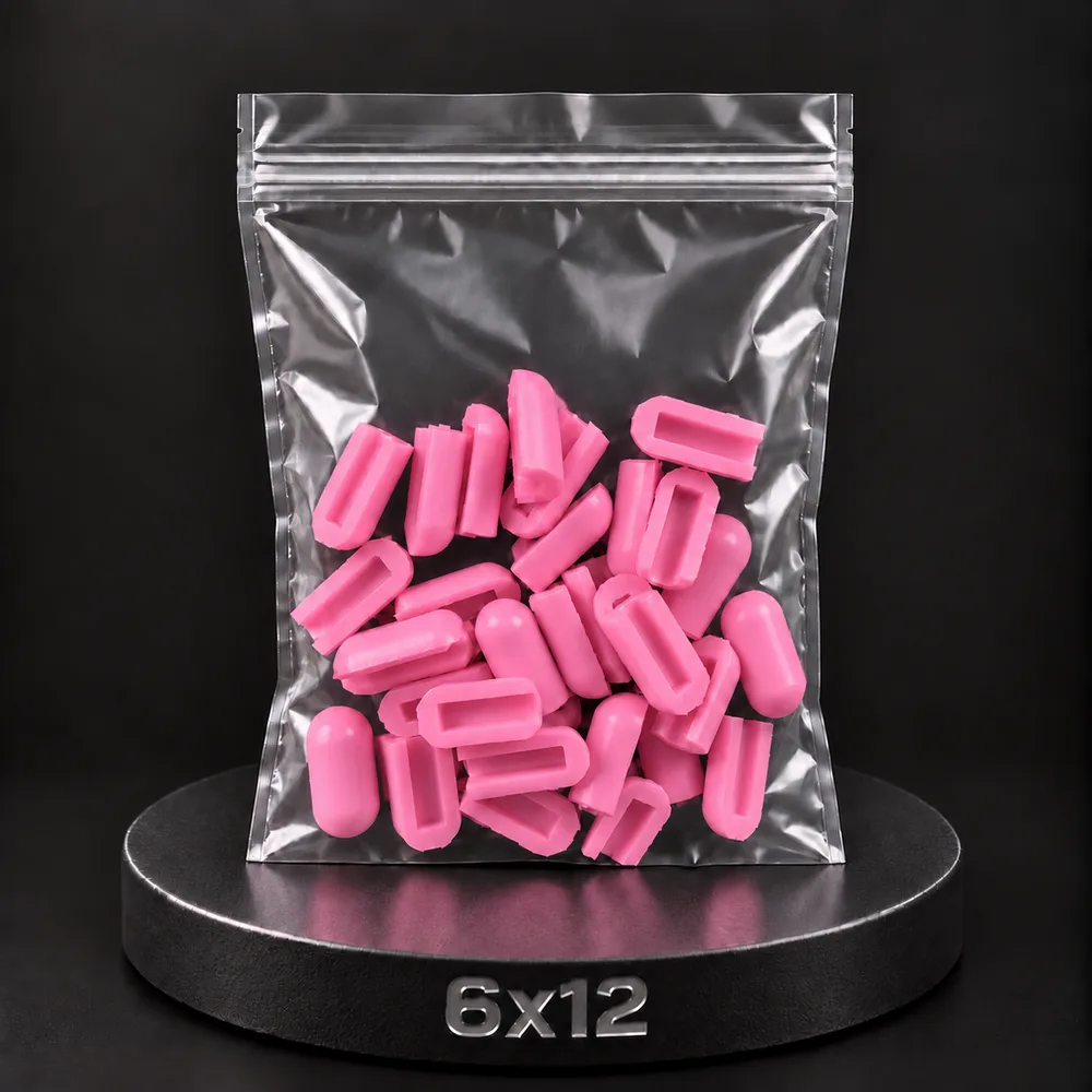 Заглушка для тонкого неона NEONTHIN-12-ZAGLUSHKA-6X12-SILICONE-MEN (Розовая)