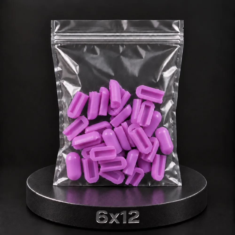 Заглушка для тонкого неона NEONTHIN-12-ZAGLUSHKA-6X12-SILICONE-MEN (Фиолетовая)