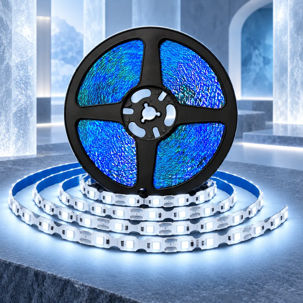 Светодиодная лента (змейка) 6мм-12V-8W-120LED-IP65-MN (20м)