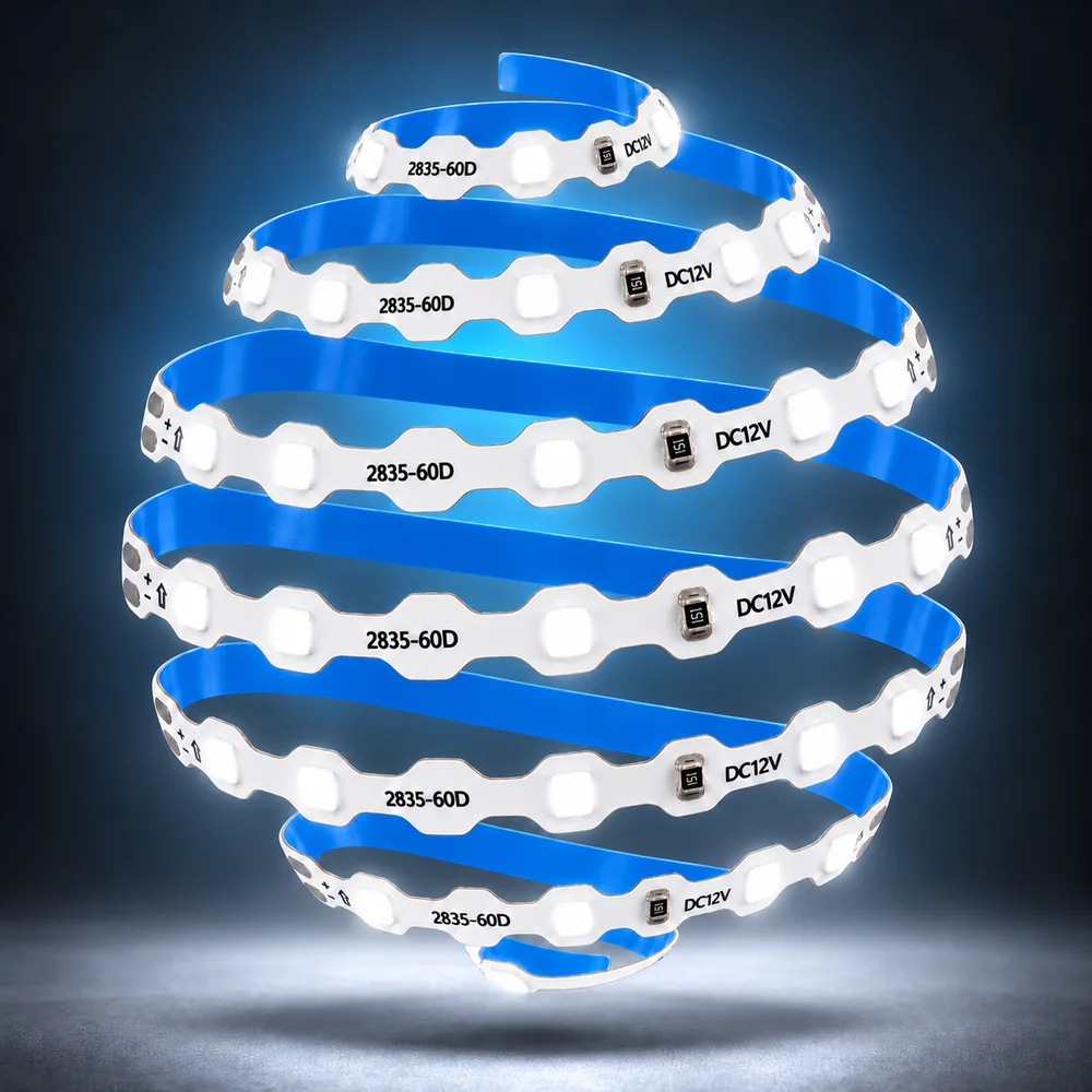Светодиодная лента (змейка) 7мм-12V-6W-60LED-IP65-LC (50м)