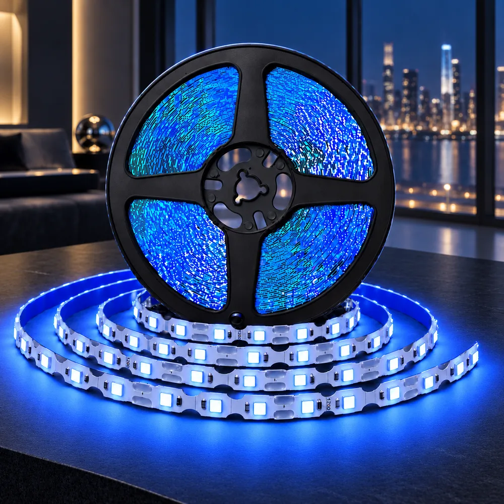 Светодиодная лента для неона, цвет синий LSFN-2835-12V-8W-120LED-B-10ММ-IP65-МЕN