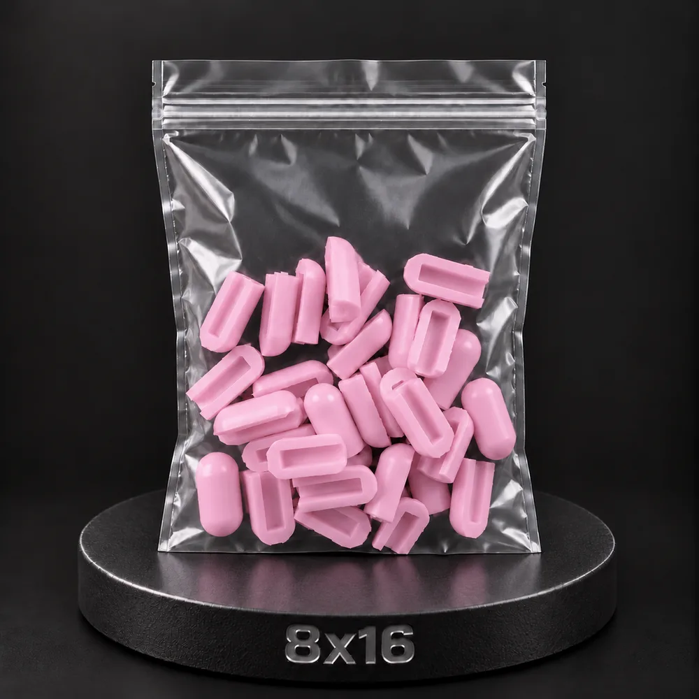 Заглушка для тонкого неона NEONTHIN-12-ZAGLUSHKA-8X16-SILICONE-MEN (Светло розовая)