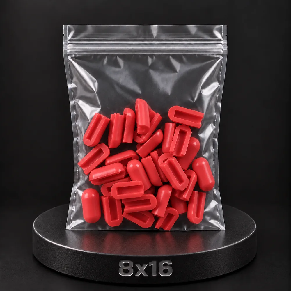 Заглушка для тонкого неона NEONTHIN-12-ZAGLUSHKA-8X16-SILICONE-MEN (Красная)
