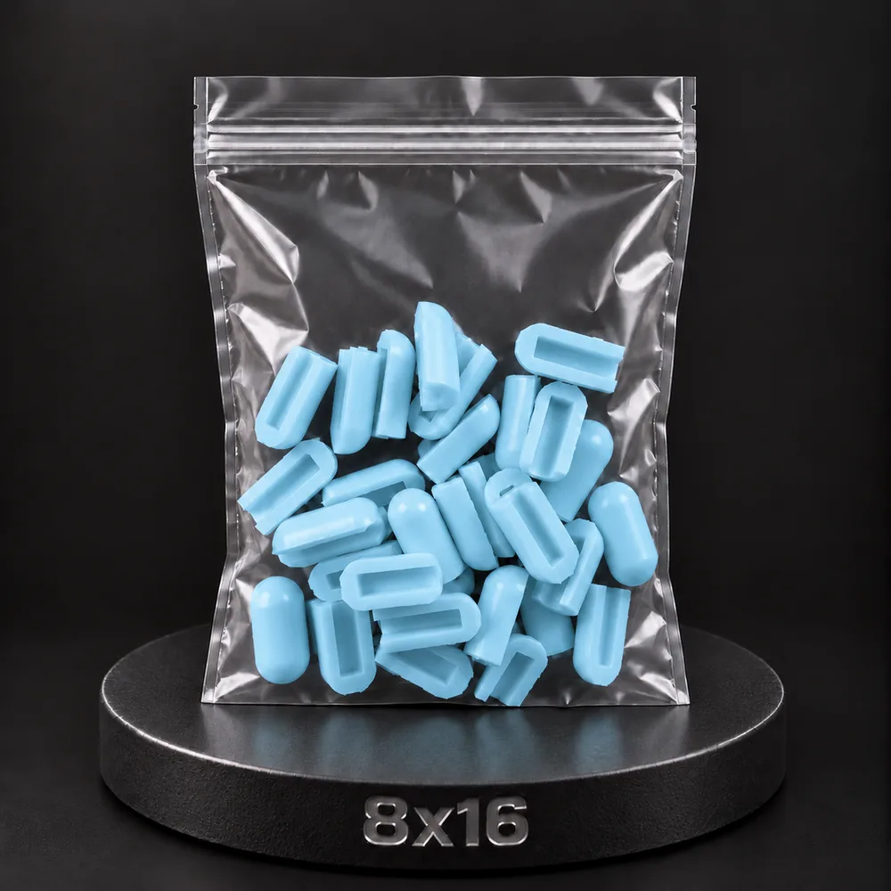 Заглушка для тонкого неона NEONTHIN-12-ZAGLUSHKA-8X16-SILICONE-MEN (Голубая)