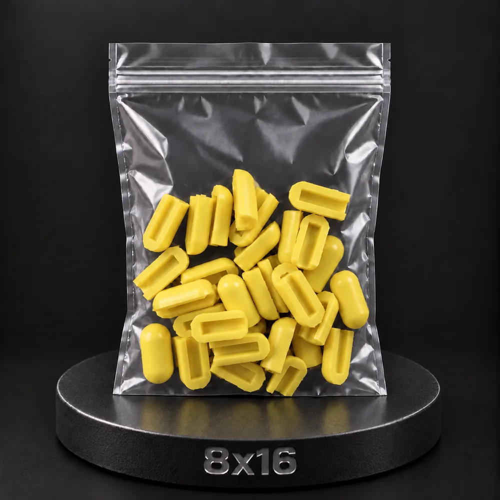 Заглушка для тонкого неона NEONTHIN-12-ZAGLUSHKA-8X16-SILICONE-MEN (Желтая)
