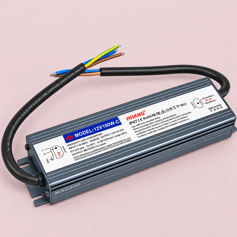 Блок питания SLIM-12V-3Y-100W-IP67-HHC