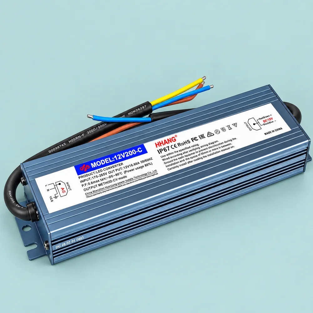 Блок питания SLIM-12V-3Y-200W-IP67-HHC