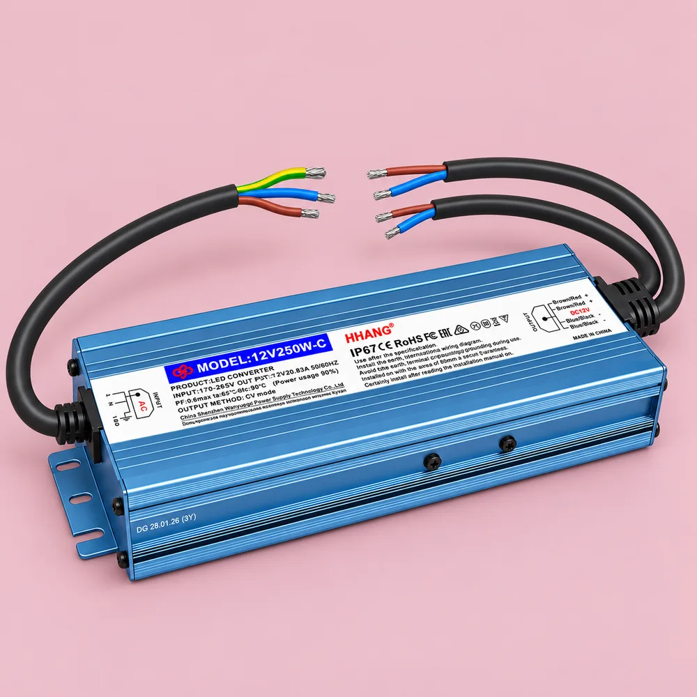 Блок питания SLIM-12V-3Y-250W-IP67-HHC