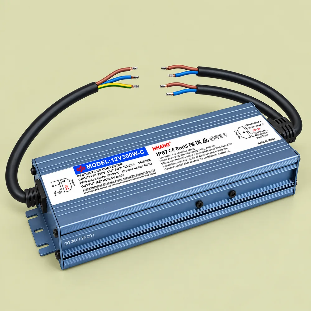 Блок питания SLIM-12V-3Y-300W-IP67-HHC