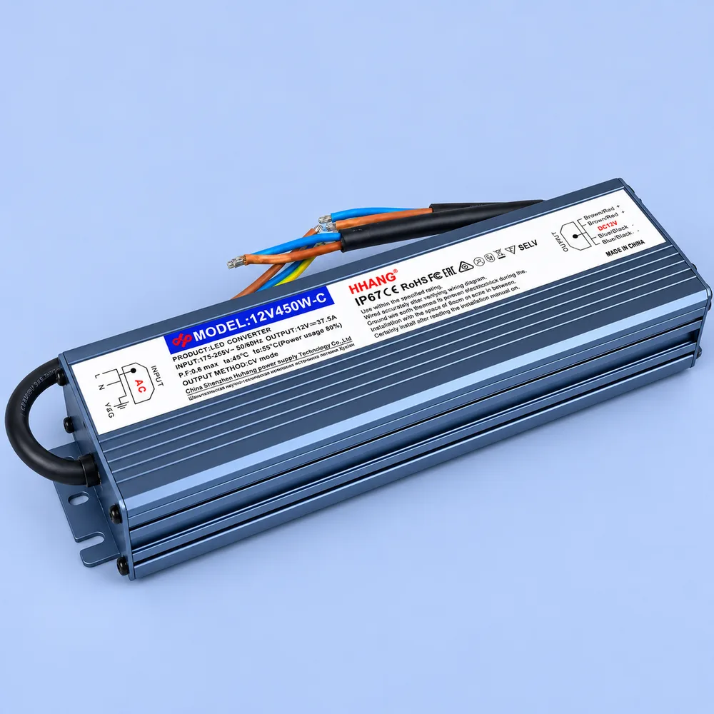 Блок питания SLIM-12V-3Y-450W-IP67-HHC